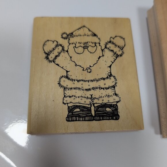 Christmas Wood & Rubber Stamps - card making - Picture 2 of 6